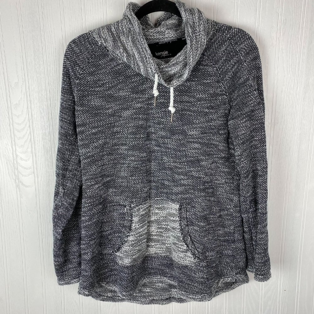 Kensie Premium Women;s gray light weight hoodie Quick Dry Size Medium